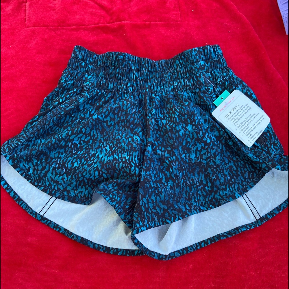 Blue and black Lululemon shorts
